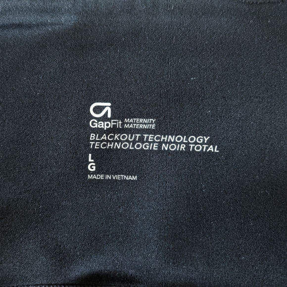 GAPFIT MATERNITY | 2 PAIRS Full Panel Maternity Crop Blackout Leggings - Picture 9 of 11